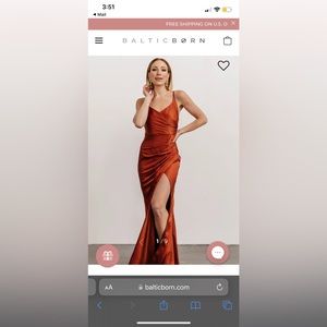 Baltic Born Satin Gown